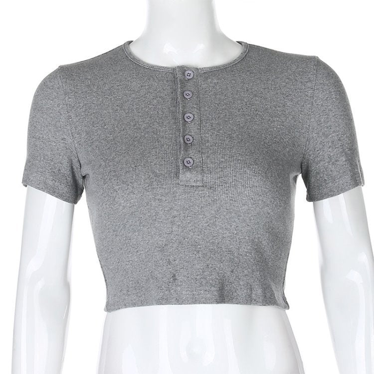 Knopf Crop Top