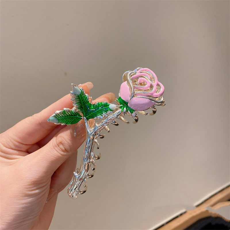 Rosy hair clip